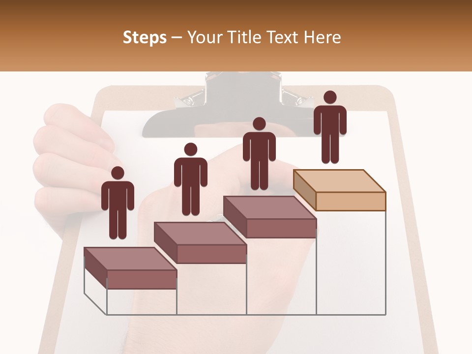A Person Writing On A Clipboard With A Pen PowerPoint Template