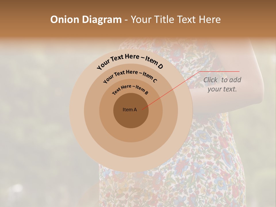 A Pregnant Woman In A Colorful Dress Is Holding Her Belly PowerPoint Template