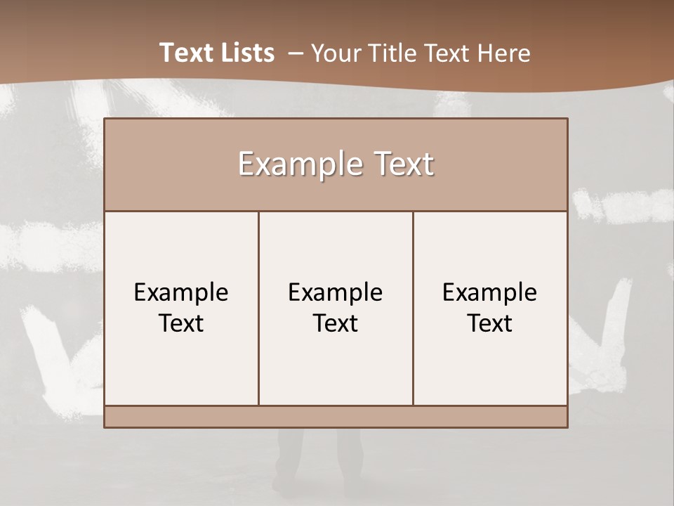 A Man Standing In Front Of A Wall With Arrows Drawn On It PowerPoint Template