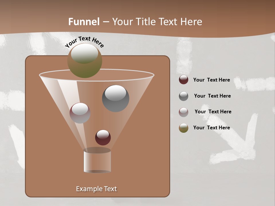 A Man Standing In Front Of A Wall With Arrows Drawn On It PowerPoint Template