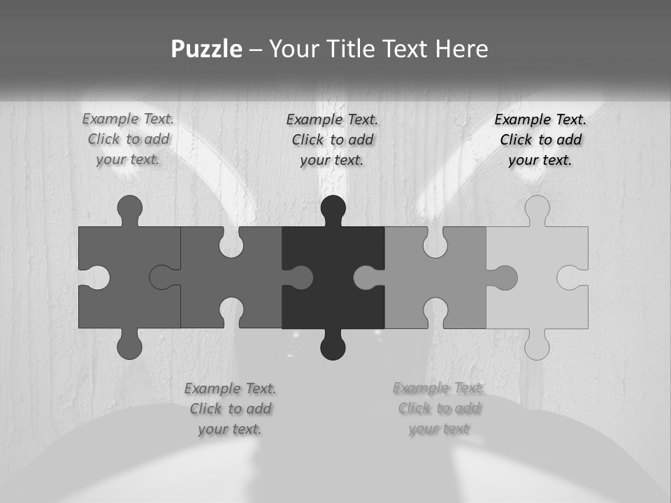 A Person Standing In Front Of A Wall With An Arrow Drawn On It PowerPoint Template