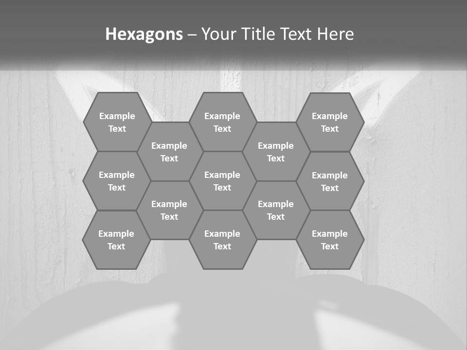 A Person Standing In Front Of A Wall With An Arrow Drawn On It PowerPoint Template