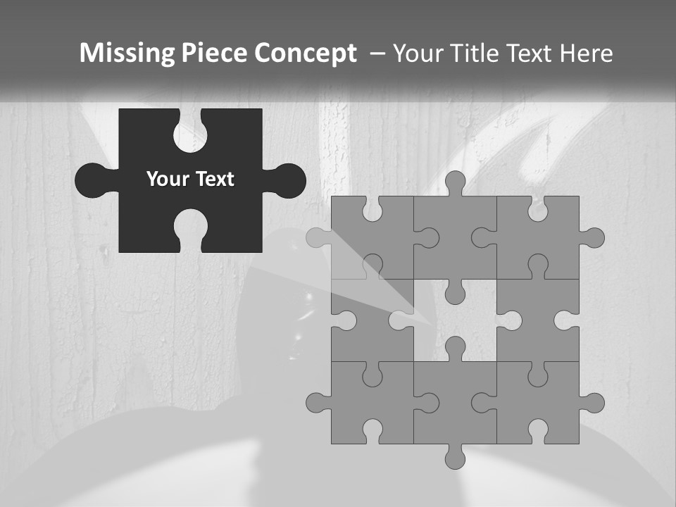 A Person Standing In Front Of A Wall With An Arrow Drawn On It PowerPoint Template