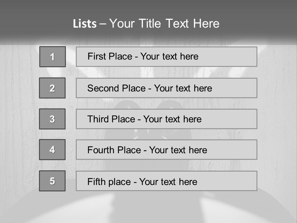 A Person Standing In Front Of A Wall With An Arrow Drawn On It PowerPoint Template