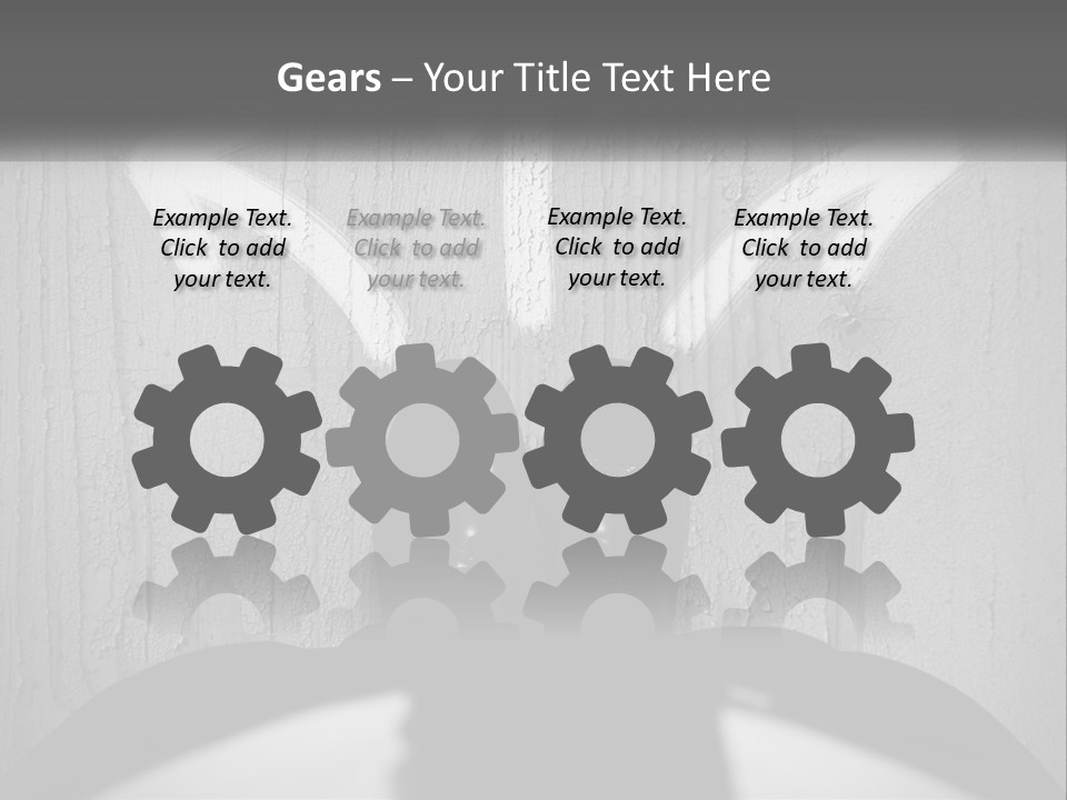 A Person Standing In Front Of A Wall With An Arrow Drawn On It PowerPoint Template