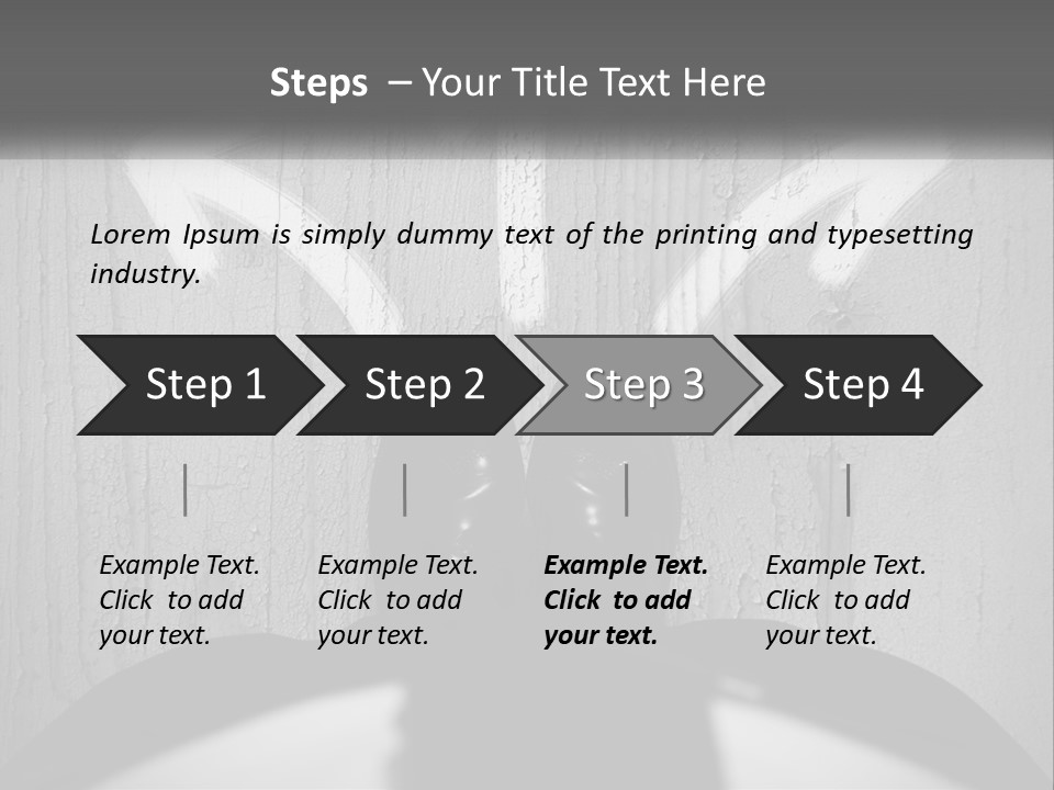 A Person Standing In Front Of A Wall With An Arrow Drawn On It PowerPoint Template