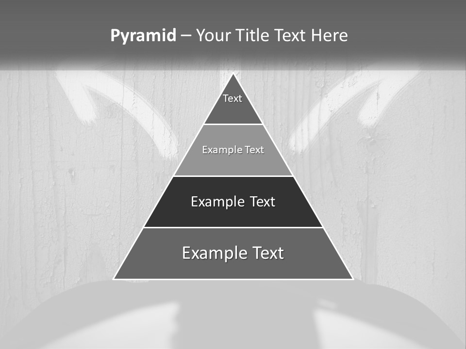 A Person Standing In Front Of A Wall With An Arrow Drawn On It PowerPoint Template