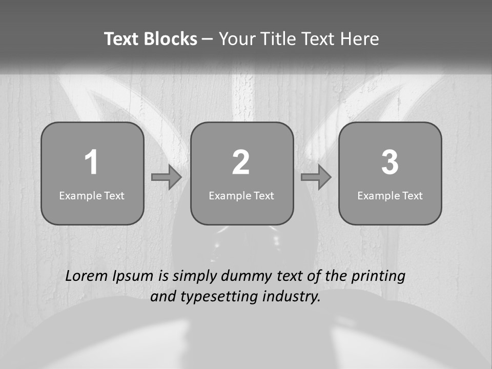 A Person Standing In Front Of A Wall With An Arrow Drawn On It PowerPoint Template
