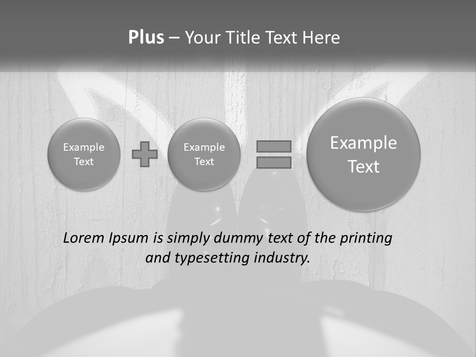 A Person Standing In Front Of A Wall With An Arrow Drawn On It PowerPoint Template