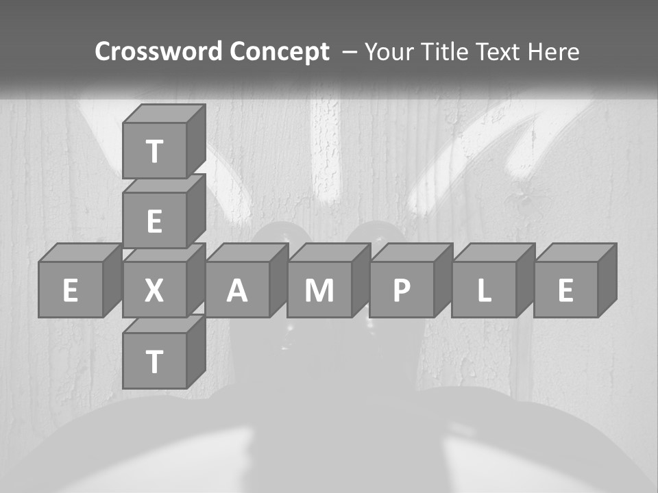 A Person Standing In Front Of A Wall With An Arrow Drawn On It PowerPoint Template