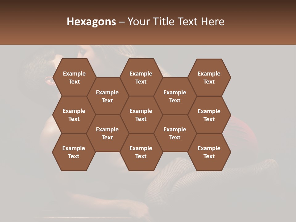 A Man Kissing A Woman On The Cheek PowerPoint Template