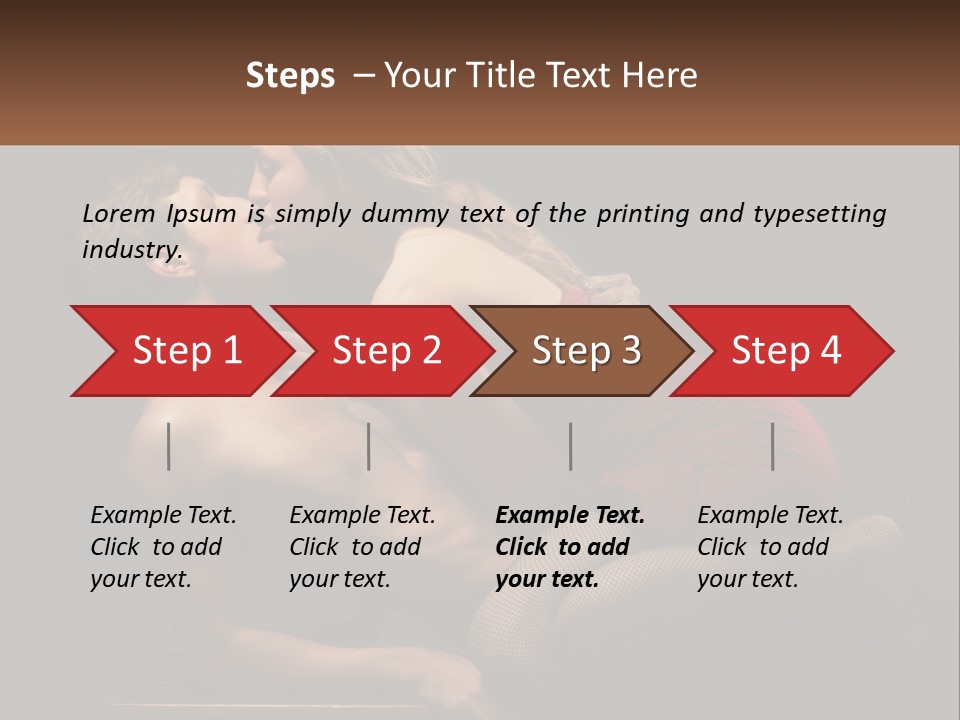 A Man Kissing A Woman On The Cheek PowerPoint Template