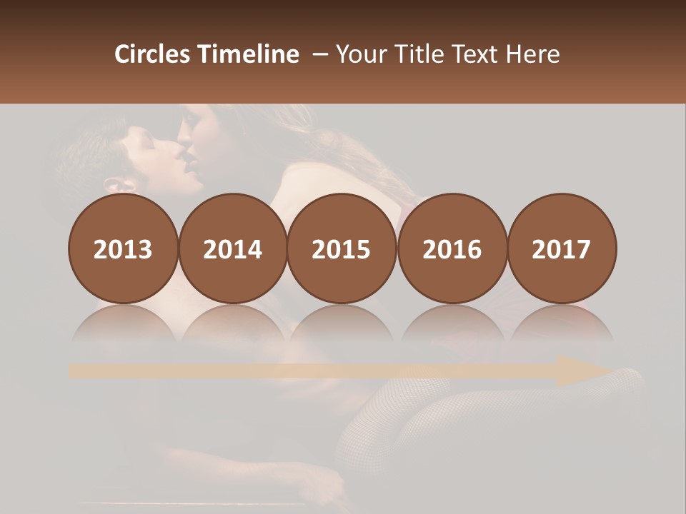 A Man Kissing A Woman On The Cheek PowerPoint Template