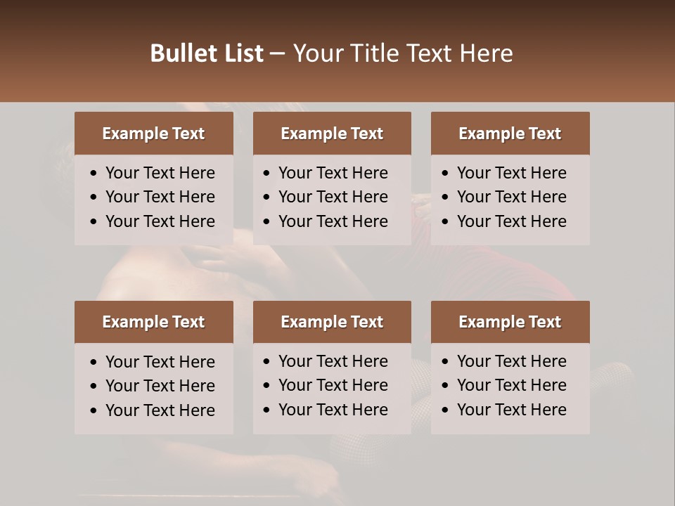 A Man Kissing A Woman On The Cheek PowerPoint Template