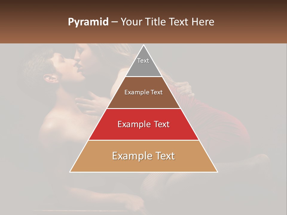 A Man Kissing A Woman On The Cheek PowerPoint Template