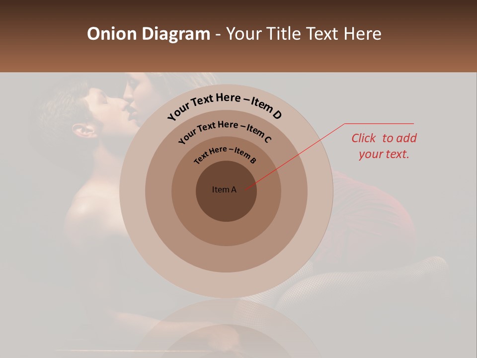 A Man Kissing A Woman On The Cheek PowerPoint Template