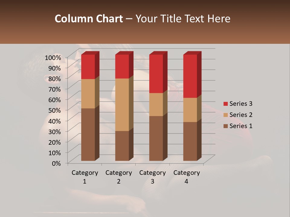 A Man Kissing A Woman On The Cheek PowerPoint Template