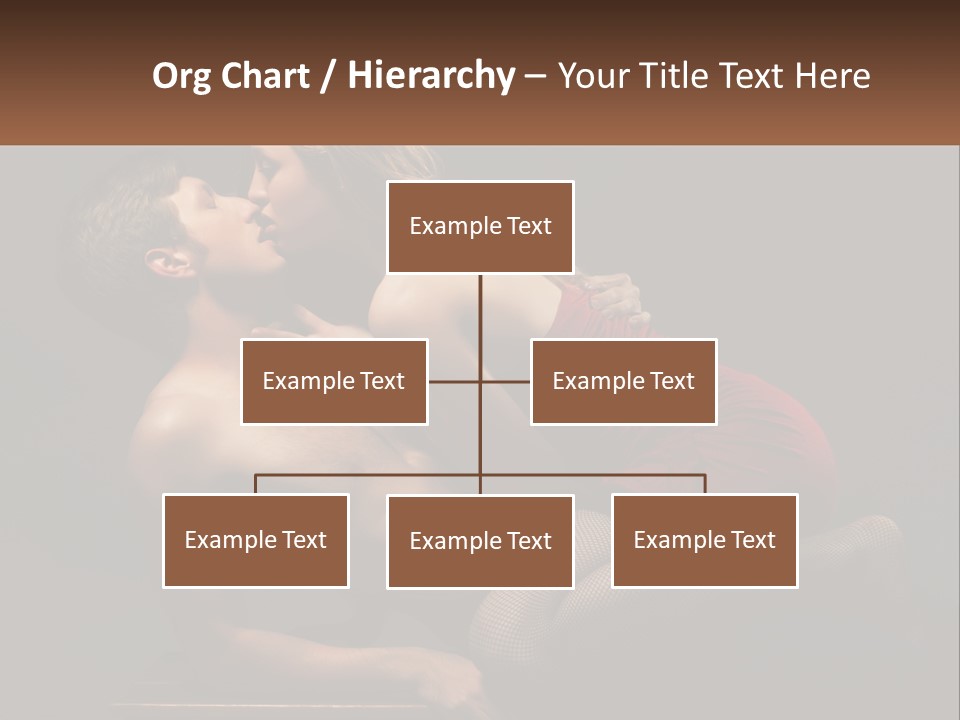 A Man Kissing A Woman On The Cheek PowerPoint Template