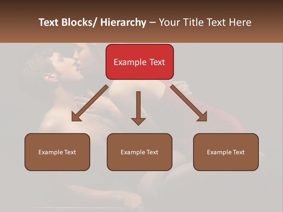 A Man Kissing A Woman On The Cheek PowerPoint Template