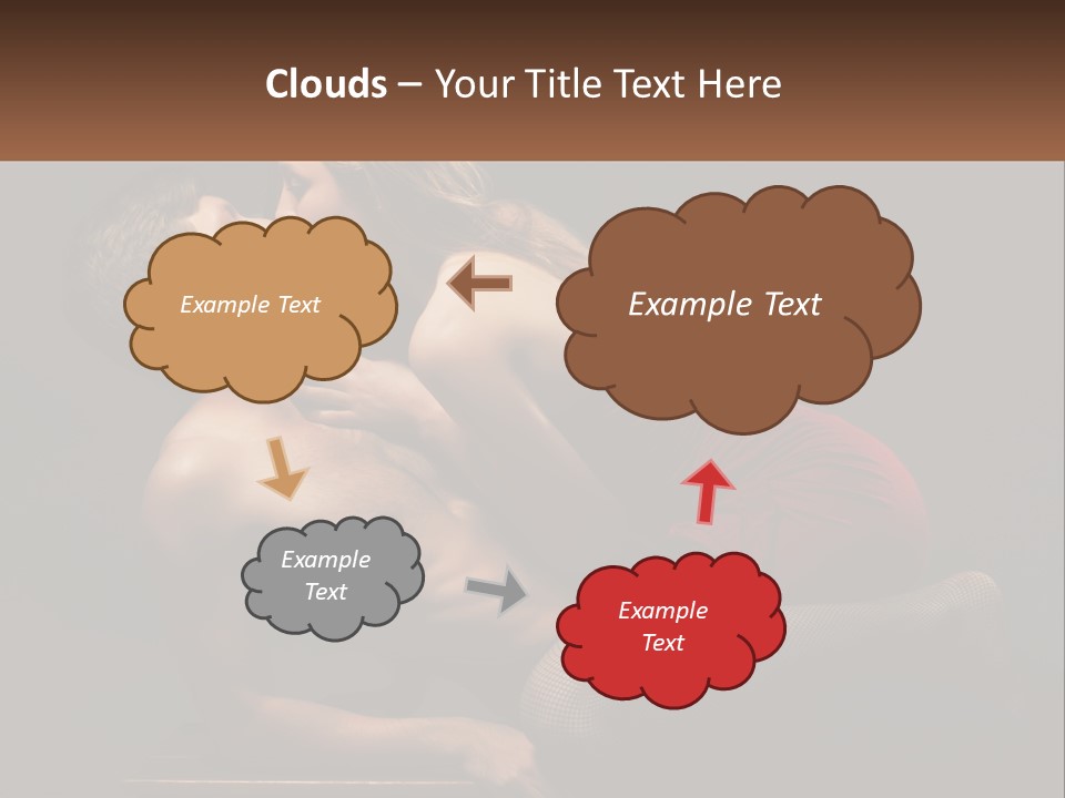 A Man Kissing A Woman On The Cheek PowerPoint Template