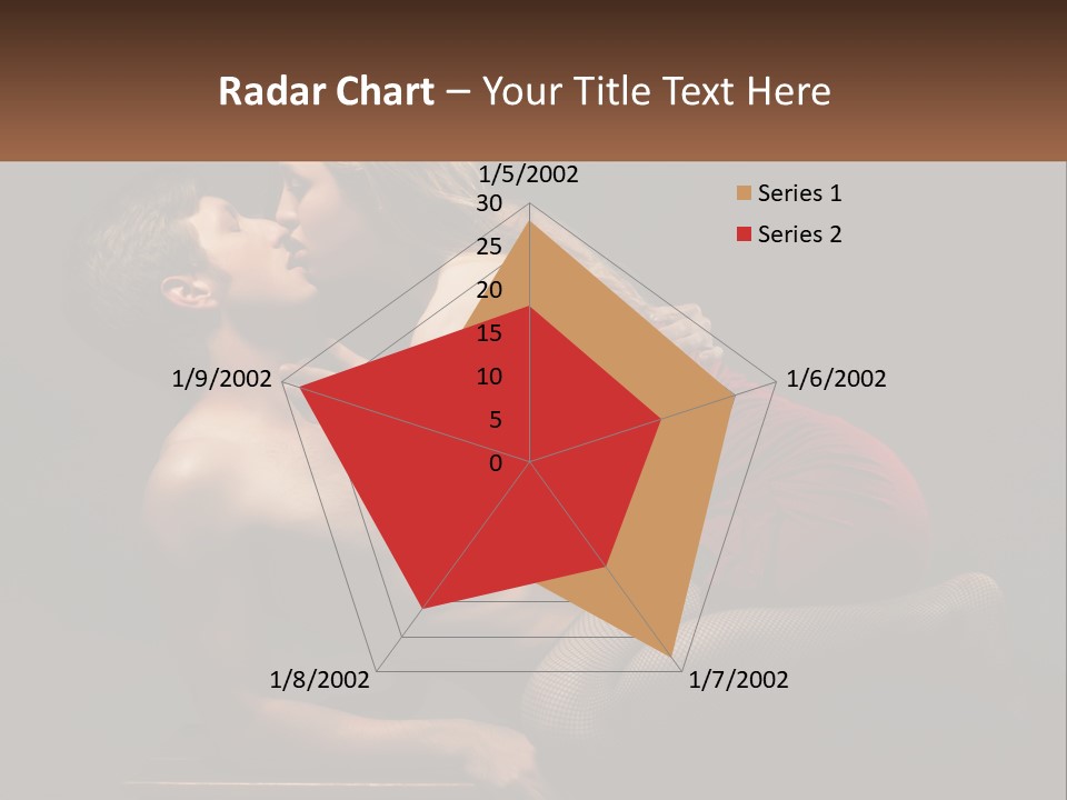 A Man Kissing A Woman On The Cheek PowerPoint Template