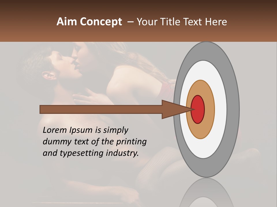 A Man Kissing A Woman On The Cheek PowerPoint Template