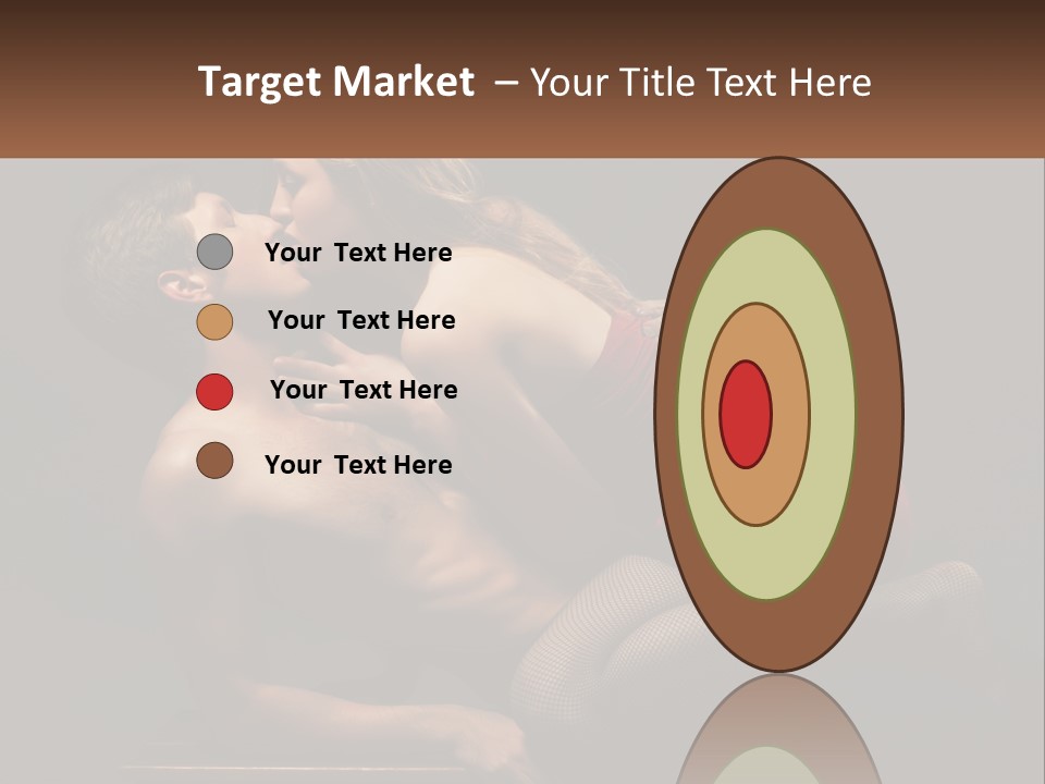 A Man Kissing A Woman On The Cheek PowerPoint Template