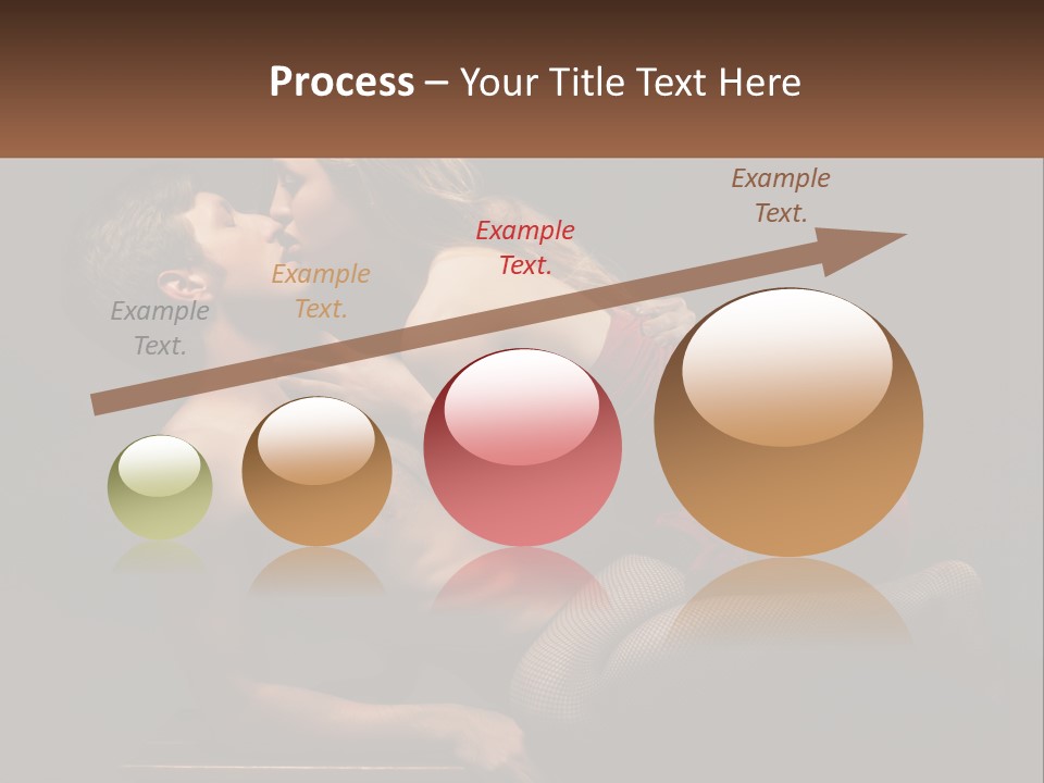 A Man Kissing A Woman On The Cheek PowerPoint Template