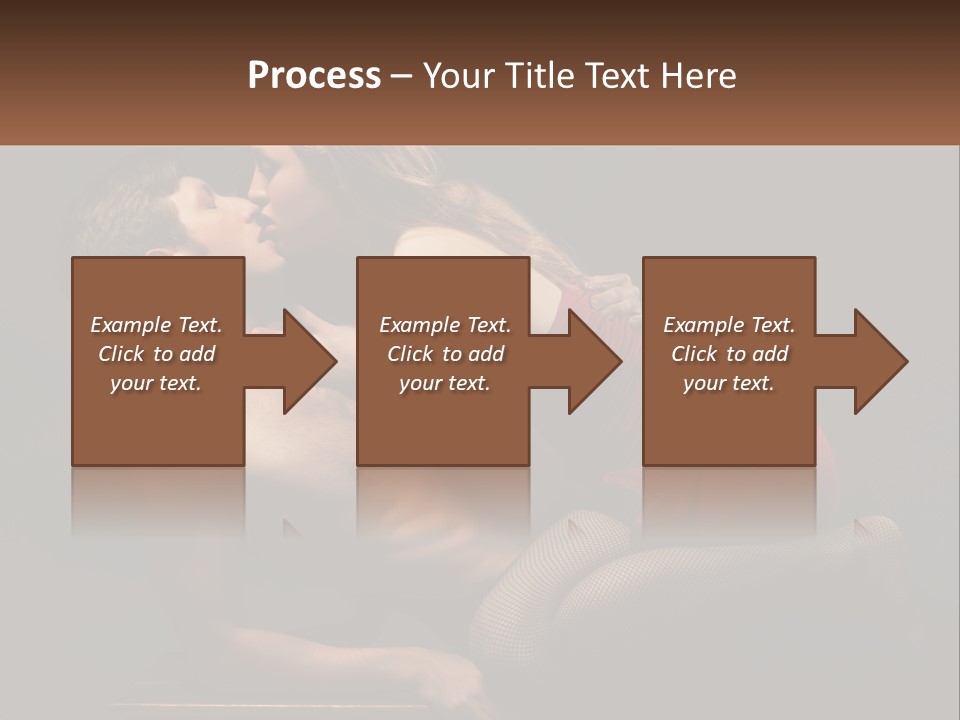 A Man Kissing A Woman On The Cheek PowerPoint Template