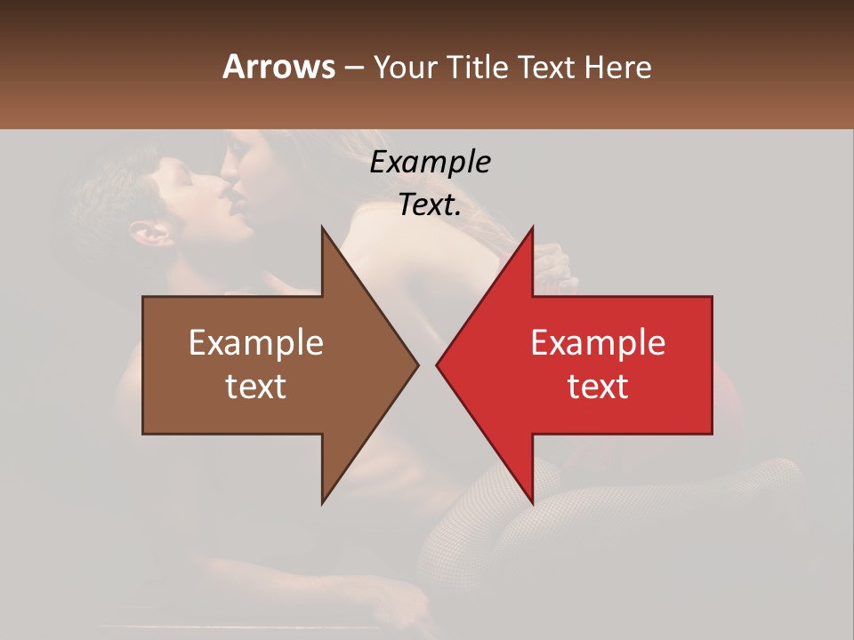 A Man Kissing A Woman On The Cheek PowerPoint Template