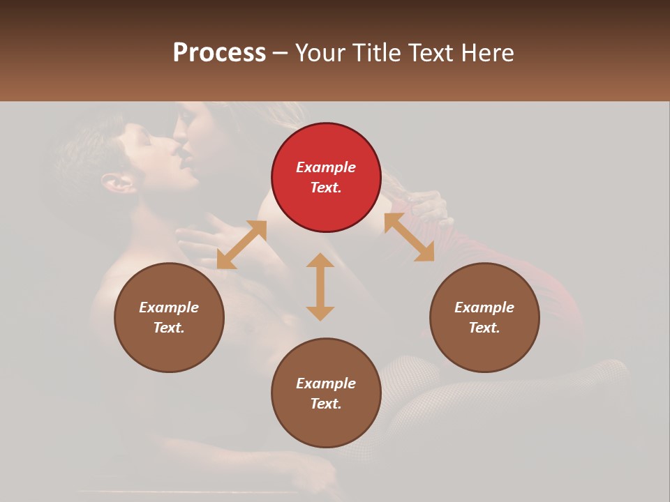 A Man Kissing A Woman On The Cheek PowerPoint Template