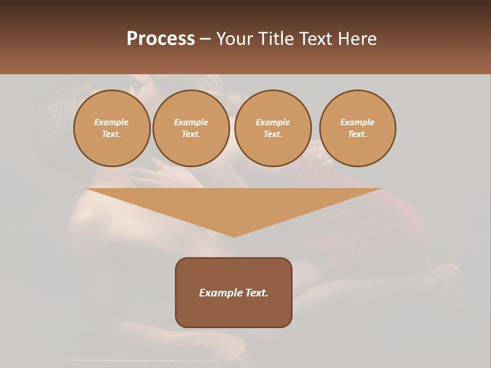 A Man Kissing A Woman On The Cheek PowerPoint Template
