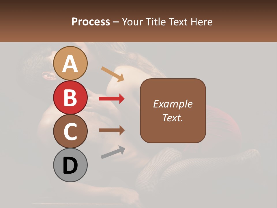 A Man Kissing A Woman On The Cheek PowerPoint Template
