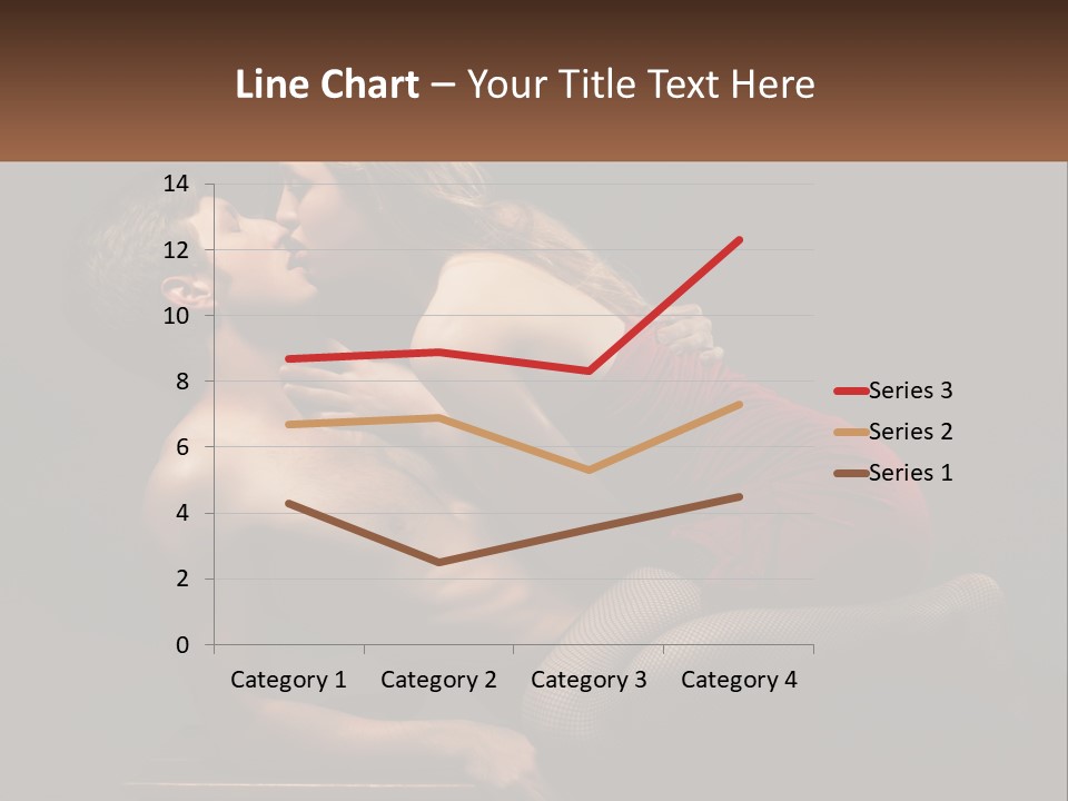 A Man Kissing A Woman On The Cheek PowerPoint Template