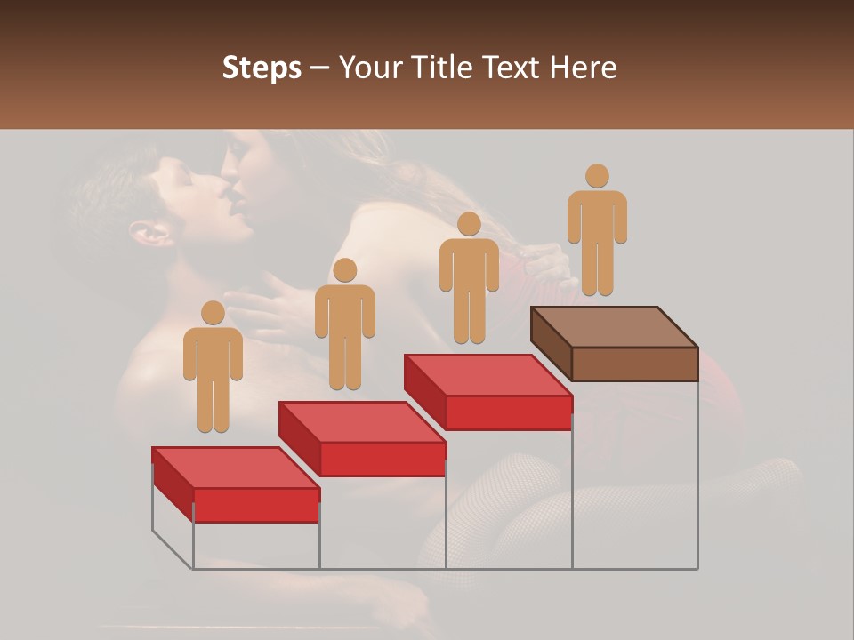 A Man Kissing A Woman On The Cheek PowerPoint Template