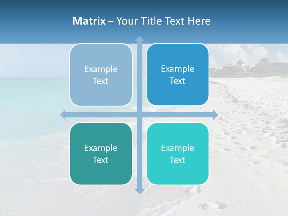 A Sandy Beach With Footprints In The Sand PowerPoint Template