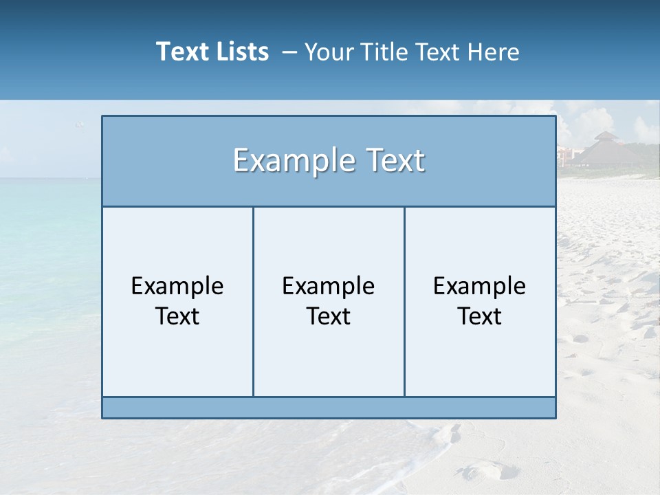 A Sandy Beach With Footprints In The Sand PowerPoint Template