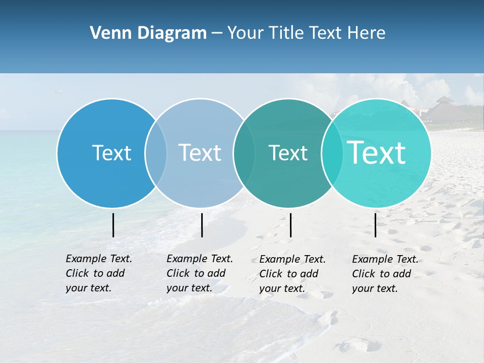 A Sandy Beach With Footprints In The Sand PowerPoint Template