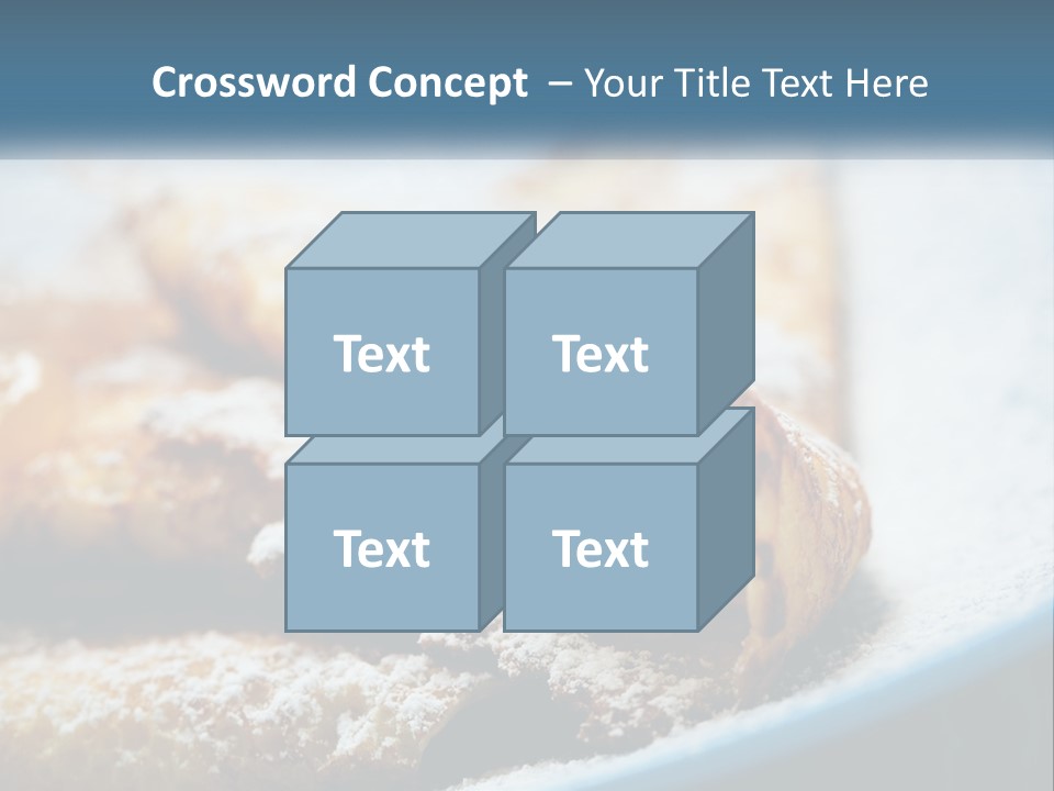 A Plate Of Pastries With Powdered Sugar On Top PowerPoint Template