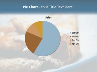 A Plate Of Pastries With Powdered Sugar On Top PowerPoint Template