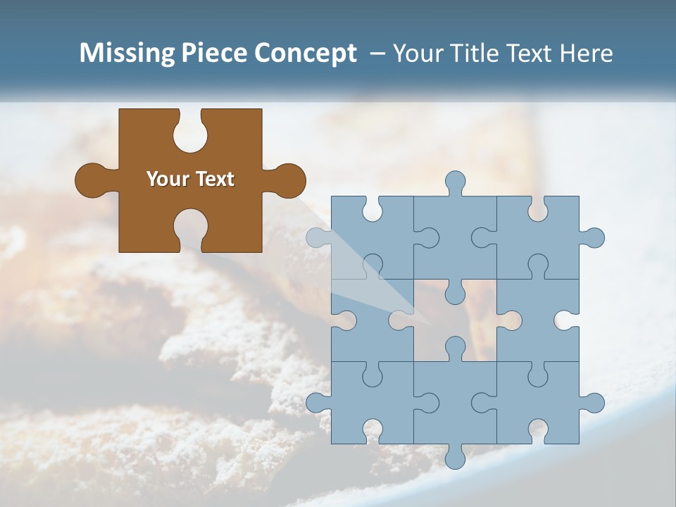 A Plate Of Pastries With Powdered Sugar On Top PowerPoint Template