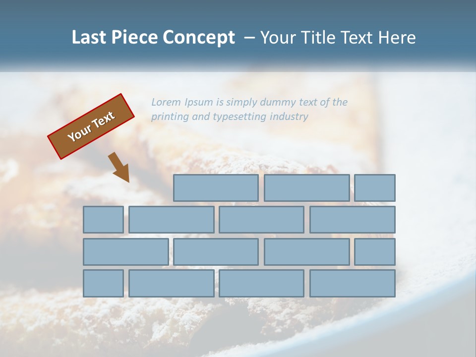 A Plate Of Pastries With Powdered Sugar On Top PowerPoint Template
