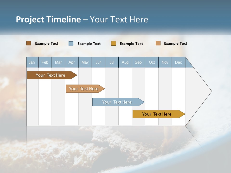 A Plate Of Pastries With Powdered Sugar On Top PowerPoint Template