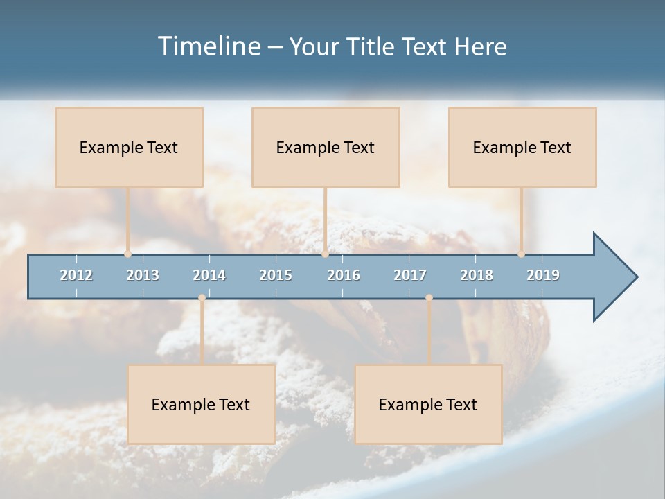 A Plate Of Pastries With Powdered Sugar On Top PowerPoint Template