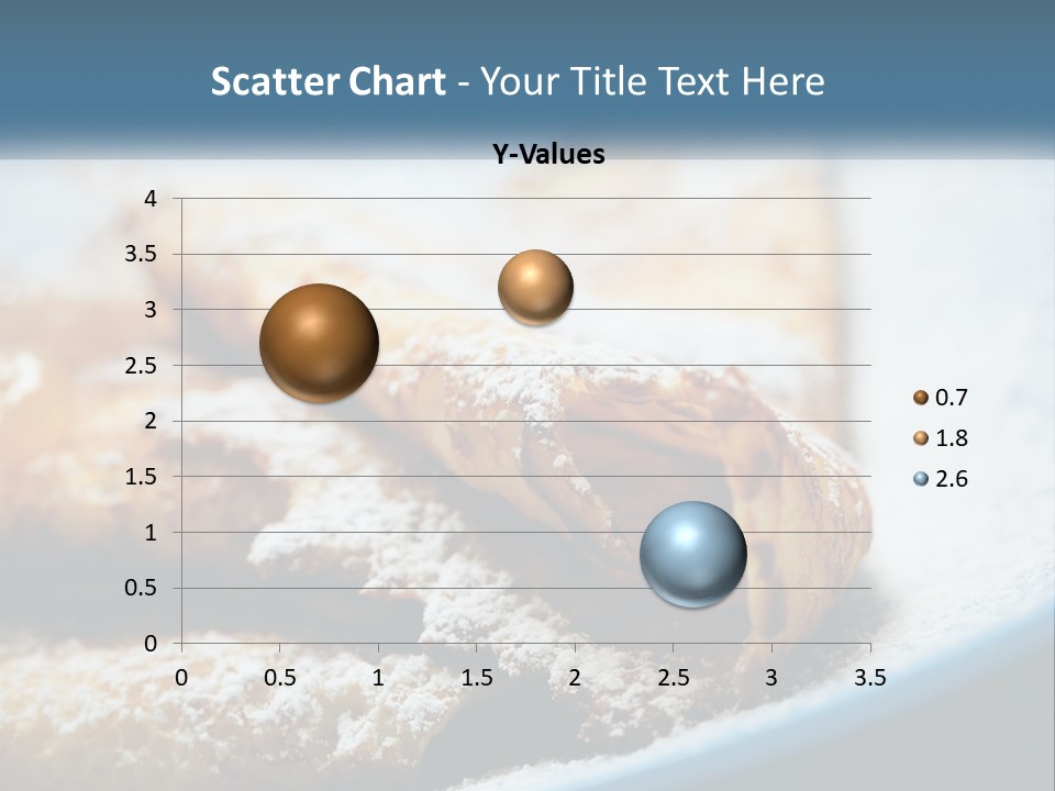 A Plate Of Pastries With Powdered Sugar On Top PowerPoint Template