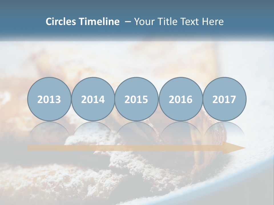 A Plate Of Pastries With Powdered Sugar On Top PowerPoint Template