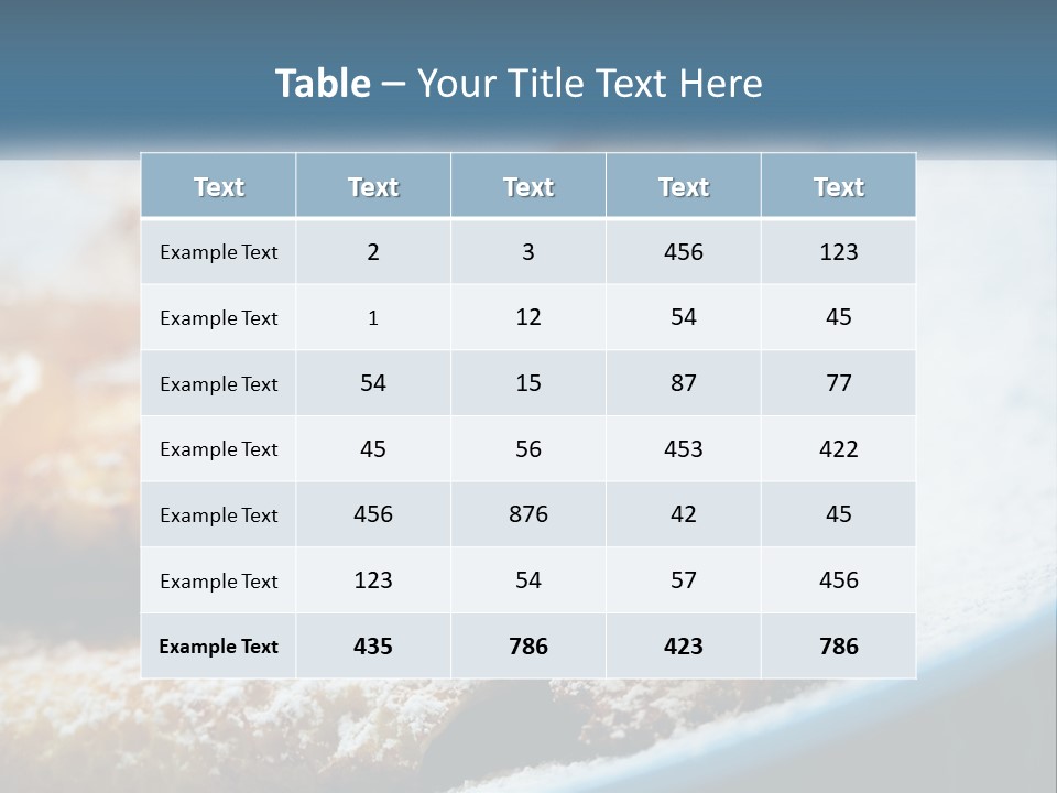 A Plate Of Pastries With Powdered Sugar On Top PowerPoint Template