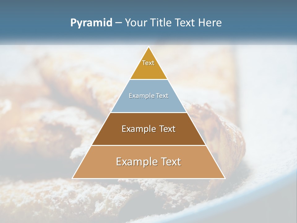 A Plate Of Pastries With Powdered Sugar On Top PowerPoint Template