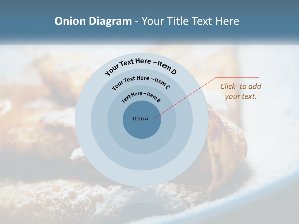 A Plate Of Pastries With Powdered Sugar On Top PowerPoint Template