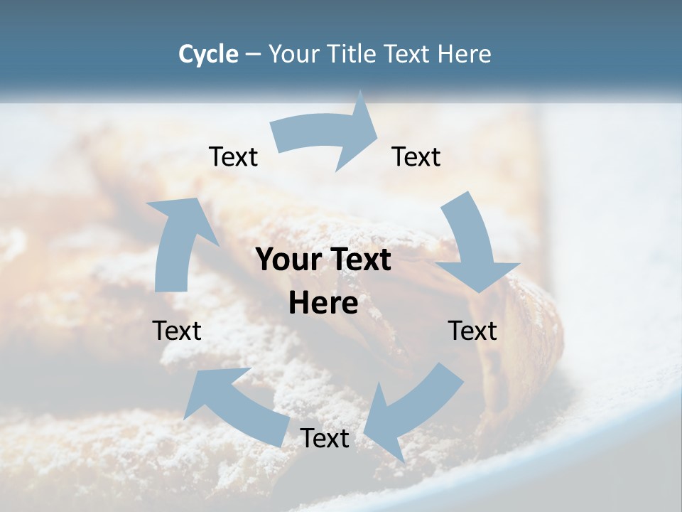 A Plate Of Pastries With Powdered Sugar On Top PowerPoint Template